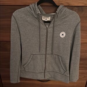 Converse Heather Gray Hoodie with Logo